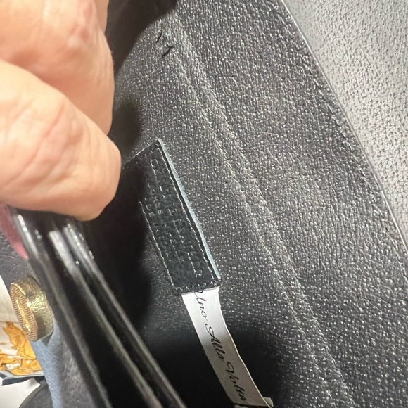 Uno Alla Volta Leather Shoulder Purse Blue - Picture 9 of 11